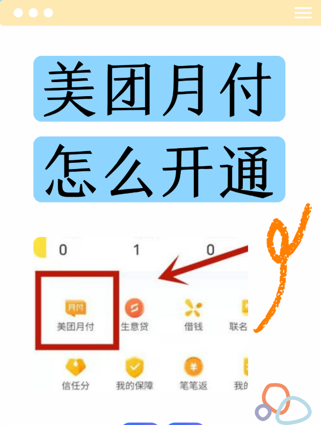 怎么开通美团月付？7 步流程 + 开通条件全掌握